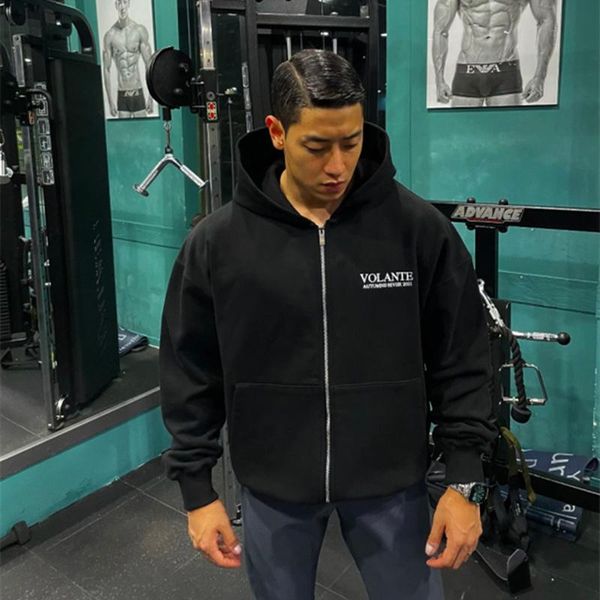men's hoodies & sweatshirts spring autumn sport coat cotton fitness hoodie fashion printed zipper jacket large pocket long sleeves clot, Black
men's hoodies & sweatshirts spring autumn sport coat cotton fitness hoodie fashion printed zipper jacket large pocket long sleeves clot, Black