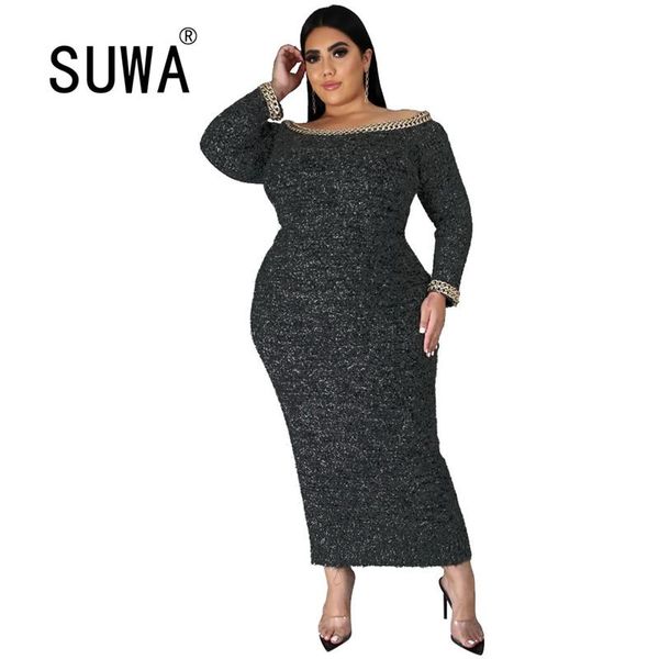 casual dresses wholesale plus size xl-5xl clothing dress for women slash collar long sleeve bodycon party and wedding midi robe, Black;gray
casual dresses wholesale plus size xl-5xl clothing dress for women slash collar long sleeve bodycon party and wedding midi robe, Black;gray