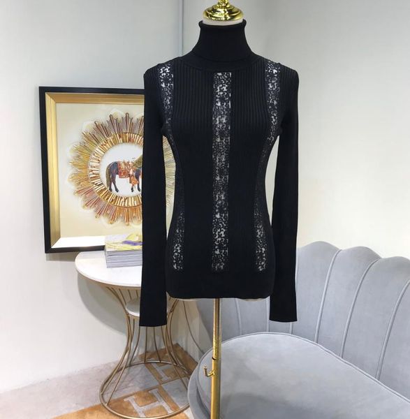 women's sweaters 2021 ladies fashion long sleeve casual lace embroidered turtleneck knit bottoming shirt 1218, White;black
women's sweaters 2021 ladies fashion long sleeve casual lace embroidered turtleneck knit bottoming shirt 1218, White;black