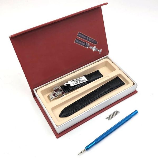 repair tools & kits black genuine leather watchbands 12-24mm universal watch butterfly buckle band steel strap wrist belt bracelet + tool
repair tools & kits black genuine leather watchbands 12-24mm universal watch butterfly buckle band steel strap wrist belt bracelet + tool