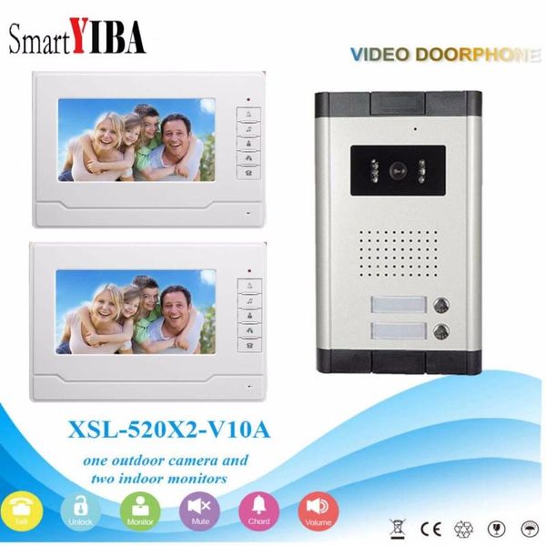 smartyiba 7 inch color video door viewer button touch bell doorphone intercom with 2 monitors units ir night vision camera phones
smartyiba 7 inch color video door viewer button touch bell doorphone intercom with 2 monitors units ir night vision camera phones