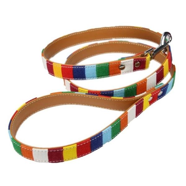 pet supplies durable padded dog leash for small medium big personalized color stripe canvas plus leather lead training collars & leashes
pet supplies durable padded dog leash for small medium big personalized color stripe canvas plus leather lead training collars & leashes