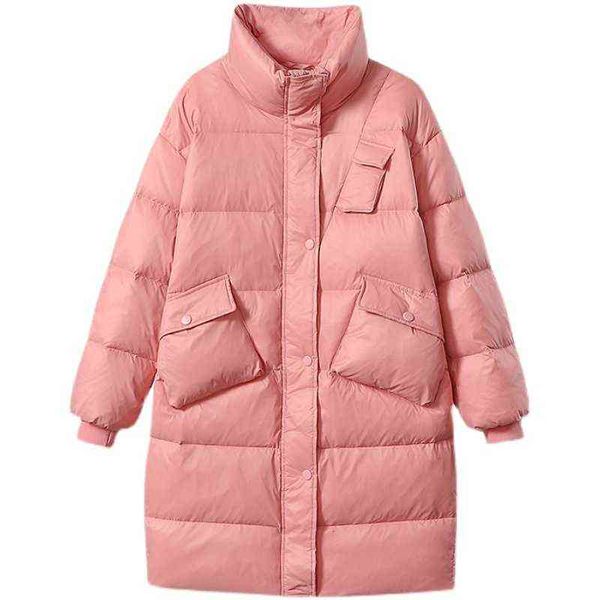 down et women's middle and long section 2021 korean winter dress loose thin white duck st collar thickened coat tide, Black
down et women's middle and long section 2021 korean winter dress loose thin white duck st collar thickened coat tide, Black
