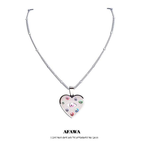 pendant necklaces eyes stainless steel islam colorful heart turkey eye chain silver color jewelry colgante corazon 5227s01
pendant necklaces eyes stainless steel islam colorful heart turkey eye chain silver color jewelry colgante corazon 5227s01