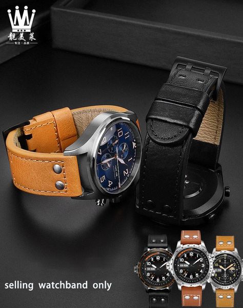 watch bands leather wristband for h-amilton khaki aviation field cow watchband accessories 20 mm 22mm men's strap bel, Black;brown
watch bands leather wristband for h-amilton khaki aviation field cow watchband accessories 20 mm 22mm men's strap bel, Black;brown