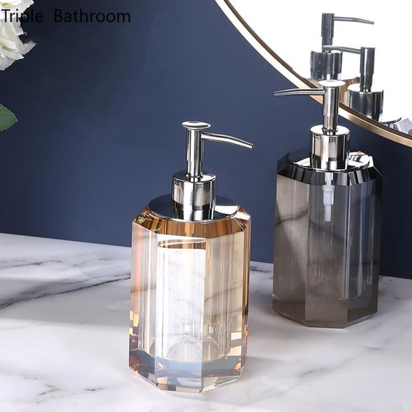 liquid soap dispenser light luxury crystal transparent shower gel shampoo dispensing bottle container bathroom accessories
liquid soap dispenser light luxury crystal transparent shower gel shampoo dispensing bottle container bathroom accessories