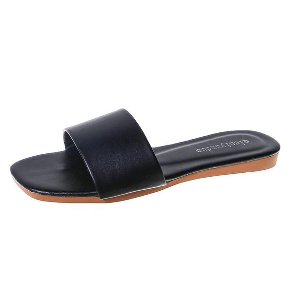 fashion women sandals style ladies summer flat rubber shoes leather slippers classic, Black
fashion women sandals style ladies summer flat rubber shoes leather slippers classic, Black