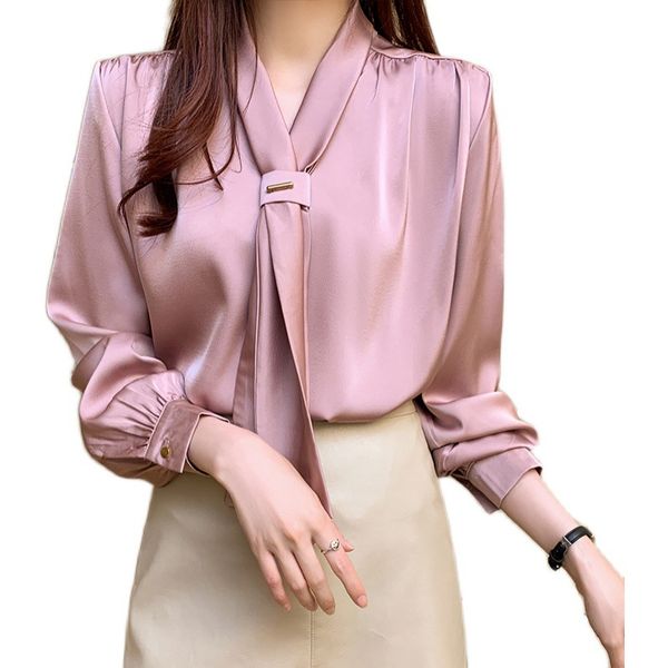 silk women blouse woman lantern sleeve casual satin shirt autumn plus size xxl, White
silk women blouse woman lantern sleeve casual satin shirt autumn plus size xxl, White
