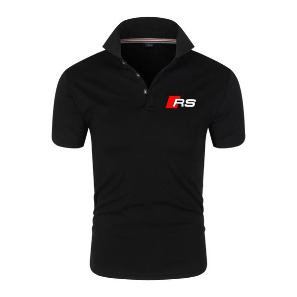 men's polos summer brand short-sleeved shirt rs fashion lapel business casual social tennis, White;black
men's polos summer brand short-sleeved shirt rs fashion lapel business casual social tennis, White;black