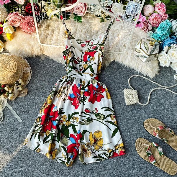 women's jumpsuits & rompers gagaok women beach style chiffon playsuits 2021 summer sashes floral v-neck loose casual chic wild fashion, Black;white
women's jumpsuits & rompers gagaok women beach style chiffon playsuits 2021 summer sashes floral v-neck loose casual chic wild fashion, Black;white