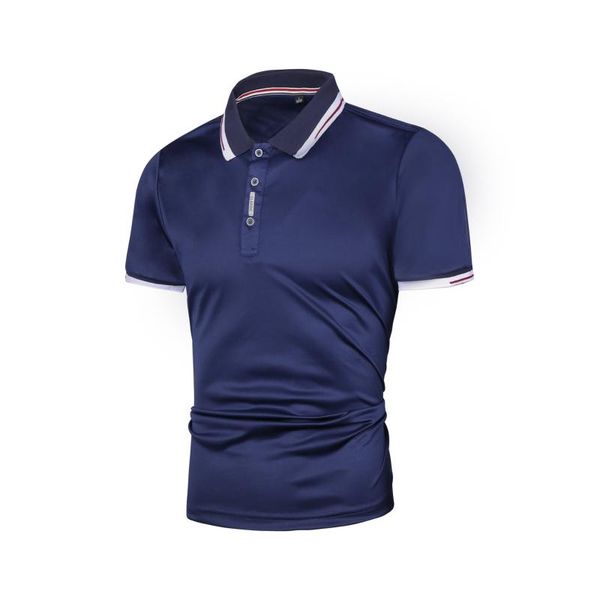 men's polos t-shirt 2021 summer high-end lapel business casual short-sleeved high-quality round neck shirt, White;black
men's polos t-shirt 2021 summer high-end lapel business casual short-sleeved high-quality round neck shirt, White;black