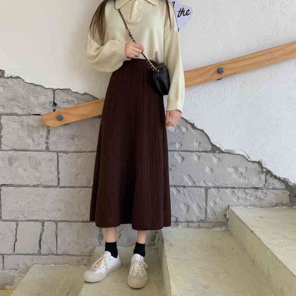 skirts fdfklak korean loose long skirt slim ladies a-line skirts knitted wool skirt female spring autumn student's skirts 2020 uilr, Black
skirts fdfklak korean loose long skirt slim ladies a-line skirts knitted wool skirt female spring autumn student's skirts 2020 uilr, Black