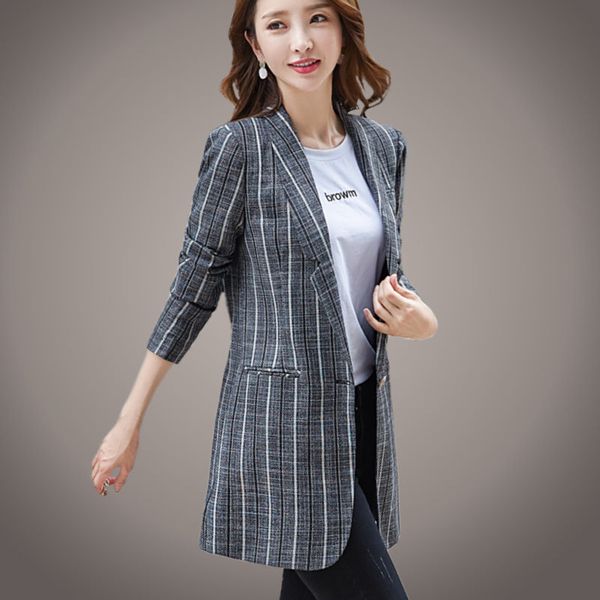 suit jacket lady spring section summer retro striped blazer feminine fashion long shirt thin k924 ydzp, White;black
suit jacket lady spring section summer retro striped blazer feminine fashion long shirt thin k924 ydzp, White;black