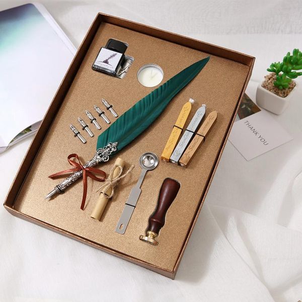 set of english calligraphy feather pen student writing ink stationery gift box 5 nib wedding quill fountain pens
set of english calligraphy feather pen student writing ink stationery gift box 5 nib wedding quill fountain pens