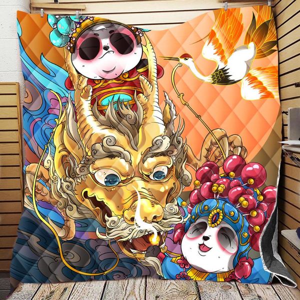 comforters & sets chinese style opera panda custom plaid super cool blanket warm quilt christmas gift for family luxury home decoration
comforters & sets chinese style opera panda custom plaid super cool blanket warm quilt christmas gift for family luxury home decoration