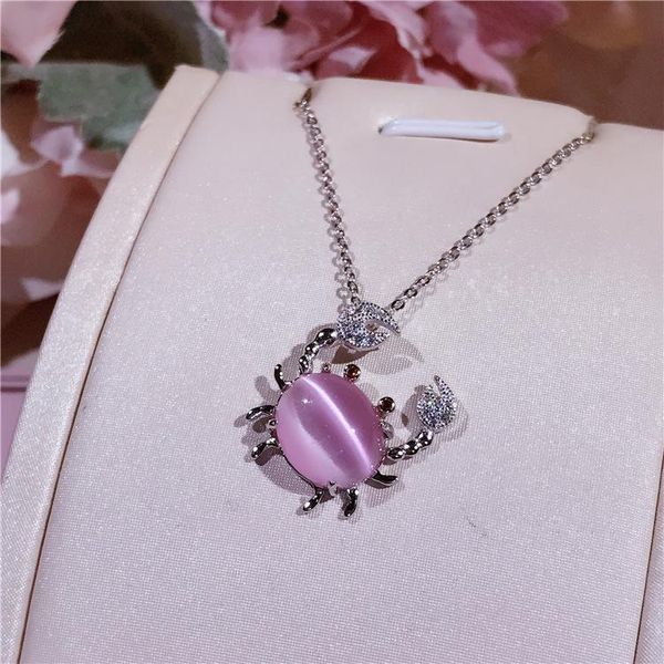 pendant necklaces sparkling zircon decorative crab quality opal pure 925 sterling silver fashion women trendy designer collar necklace
pendant necklaces sparkling zircon decorative crab quality opal pure 925 sterling silver fashion women trendy designer collar necklace