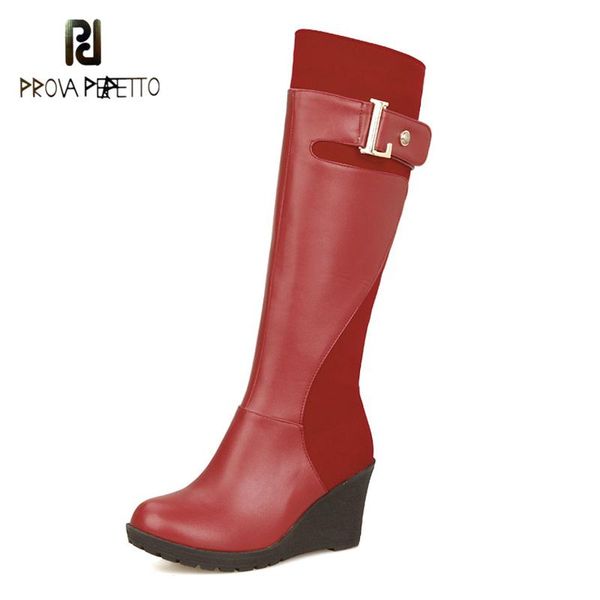 boots round toe wedge stitching suede high-heeled high women's metal decorative belt side zipper casual simple but knee, Black
boots round toe wedge stitching suede high-heeled high women's metal decorative belt side zipper casual simple but knee, Black