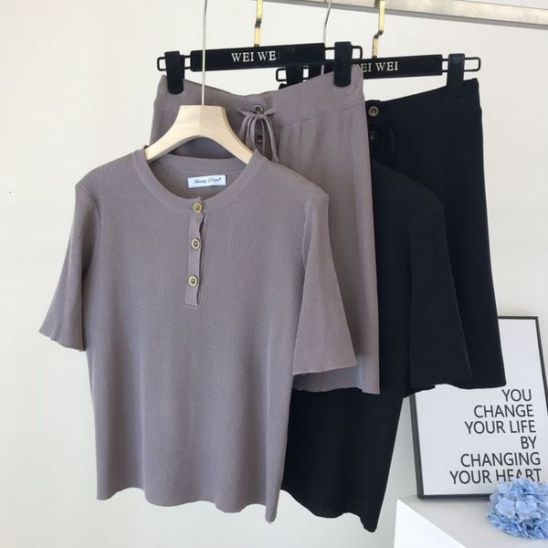 women's jumpsuits & rompers summer fashion casual tracksuits sweat suits knitted 2 piece set women outfit pullover sweater + loose, Black;white
women's jumpsuits & rompers summer fashion casual tracksuits sweat suits knitted 2 piece set women outfit pullover sweater + loose, Black;white
