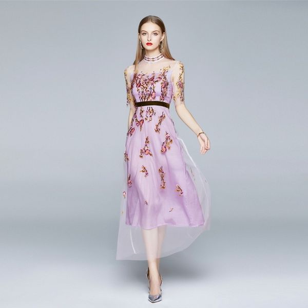 llzacoosh summer elegant mesh flower embroidery short sleeve stand collar women slim office party long dresses 210514, Black;gray
llzacoosh summer elegant mesh flower embroidery short sleeve stand collar women slim office party long dresses 210514, Black;gray