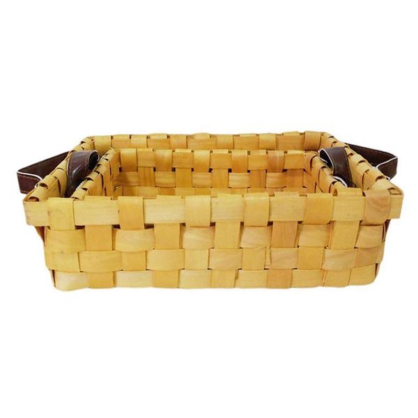 storage baskets 2pcs shelf woven wood picnic rectangle food box deskcontainer for rustic farmhouse decorations
storage baskets 2pcs shelf woven wood picnic rectangle food box deskcontainer for rustic farmhouse decorations