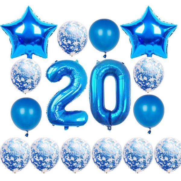 16pcs/set happy birthday balloons 10 20 30 50th blue party balloon confetti globos anniversary decorations decoration
16pcs/set happy birthday balloons 10 20 30 50th blue party balloon confetti globos anniversary decorations decoration