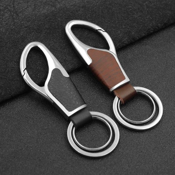 keychains peter 1 pc car high-grade leather keychain fashion high-end metal key ring, Silver
keychains peter 1 pc car high-grade leather keychain fashion high-end metal key ring, Silver