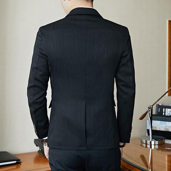 men's suits & blazers spring striped blazer fashion business slim wedding jacket, large size banquet party club dress wear, White;black
men's suits & blazers spring striped blazer fashion business slim wedding jacket, large size banquet party club dress wear, White;black