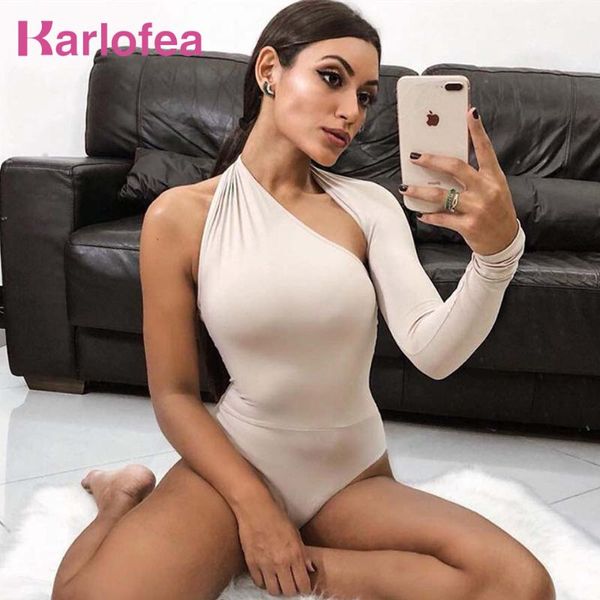 women's jumpsuits & rompers karlofea autumn winter slim bodysuit tee one shoulder long sleeve casual streetwear outfits women short, Black;white
women's jumpsuits & rompers karlofea autumn winter slim bodysuit tee one shoulder long sleeve casual streetwear outfits women short, Black;white