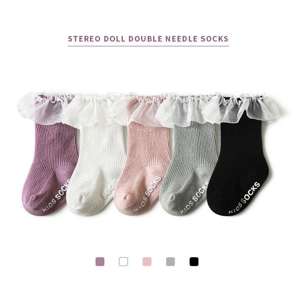 children's frilly lace edge socks for born baby rubber girls knee anti-slip, Pink;yellow
children's frilly lace edge socks for born baby rubber girls knee anti-slip, Pink;yellow