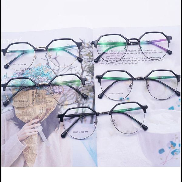 fashion sunglasses frames metal tr90 glasses frame eyebrows polygonal heterosexual myopia designer optical 50037, Black
fashion sunglasses frames metal tr90 glasses frame eyebrows polygonal heterosexual myopia designer optical 50037, Black