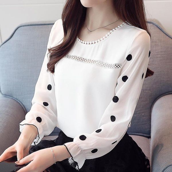 women's blouses & shirts white chiffon blouse women elegant loose long sleeve office lady blusas mujer de moda print shirt femme xxl q
women's blouses & shirts white chiffon blouse women elegant loose long sleeve office lady blusas mujer de moda print shirt femme xxl q