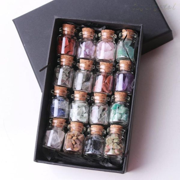 decorative objects & figurines 16pcs mini wish bottled natural crushed stone family wedding decoration gift box
decorative objects & figurines 16pcs mini wish bottled natural crushed stone family wedding decoration gift box