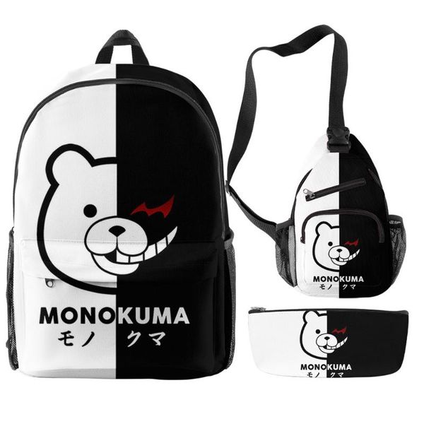 backpack danganronpa monokuma children boys girls set 3 pieces teenager students cartoon 3d oxford travel laptop
backpack danganronpa monokuma children boys girls set 3 pieces teenager students cartoon 3d oxford travel laptop