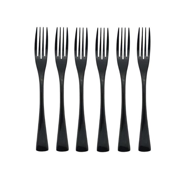 6pcs dessert fork cutlery set luxury mirror black tableware 304 stainless steel dinnerware dishwasher safe silverware sets
6pcs dessert fork cutlery set luxury mirror black tableware 304 stainless steel dinnerware dishwasher safe silverware sets