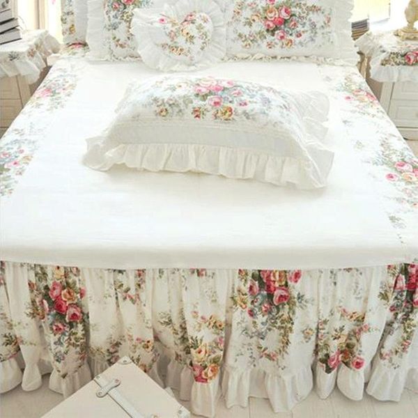bed skirt rustic flower print ruffle spread thicken 100% satin cotton patchwork spread sheet handmade coverlet queen voyg
bed skirt rustic flower print ruffle spread thicken 100% satin cotton patchwork spread sheet handmade coverlet queen voyg