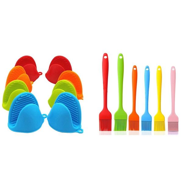 oven mitts 4pairs gloves,heat resistant cooking pinch potholder with 6pcs pastry brush,spread oil butter sauce marinades
oven mitts 4pairs gloves,heat resistant cooking pinch potholder with 6pcs pastry brush,spread oil butter sauce marinades