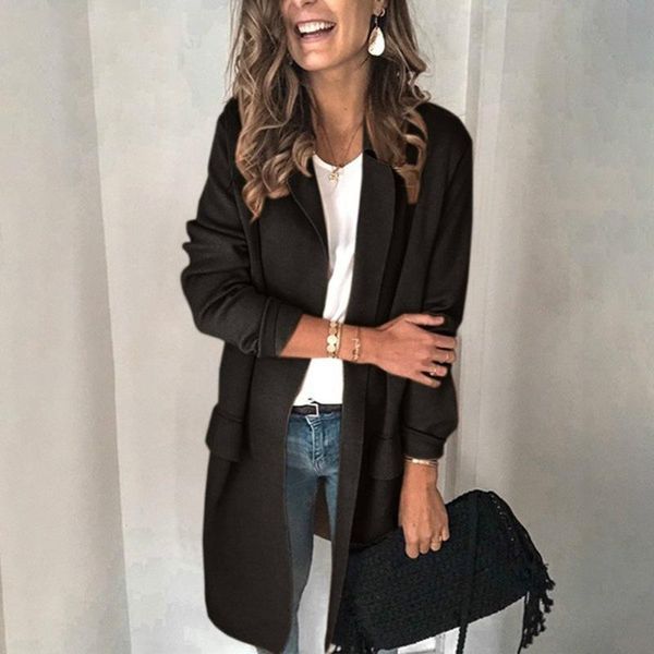 women's suits & blazers ladies solid color blazer casual long-sleeved slim-fit jacket open front desk lady ol lapel cardigan, White;black
women's suits & blazers ladies solid color blazer casual long-sleeved slim-fit jacket open front desk lady ol lapel cardigan, White;black