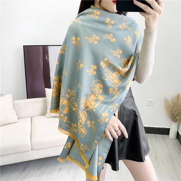 scarves 2021 luxury cashmere scarf winter women shawls warm wraps female foulard bandana ponchos capes hijab cachecol bufanda, Blue;gray
scarves 2021 luxury cashmere scarf winter women shawls warm wraps female foulard bandana ponchos capes hijab cachecol bufanda, Blue;gray