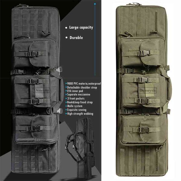 tactical double rifle gun case army airsoft combat padded sun storage backpack pistol and magazine 95cm / 116cm
tactical double rifle gun case army airsoft combat padded sun storage backpack pistol and magazine 95cm / 116cm