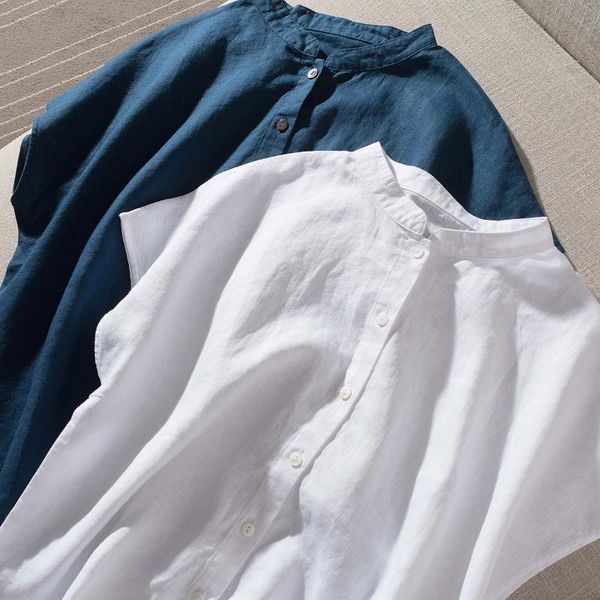 women's blouses & shirts summer women casual loose all-match basic japan style soft comfortable breathable thin water washed 14*14 line, White
women's blouses & shirts summer women casual loose all-match basic japan style soft comfortable breathable thin water washed 14*14 line, White