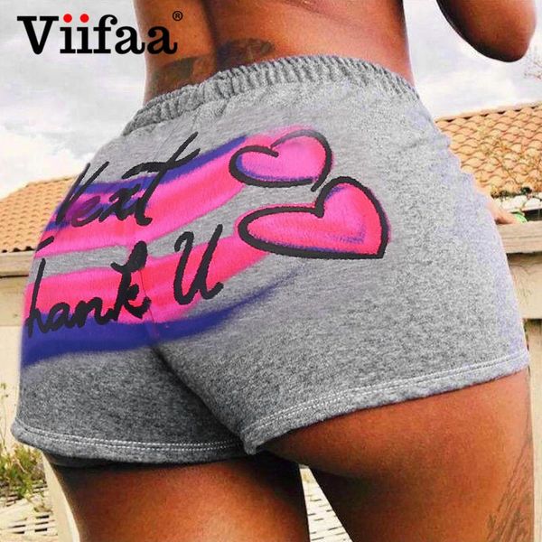 women's shorts viifaa grey letter and multicolor graphic print sporting casual women elastic waist summer fitted high, White;black
women's shorts viifaa grey letter and multicolor graphic print sporting casual women elastic waist summer fitted high, White;black