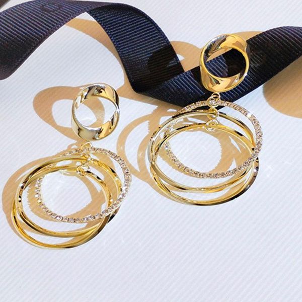 stud milangirl fashion jewelry crystal rhinestone wedding earrings golden women geometric layer large circle earring for korean girl, Golden;silver
stud milangirl fashion jewelry crystal rhinestone wedding earrings golden women geometric layer large circle earring for korean girl, Golden;silver