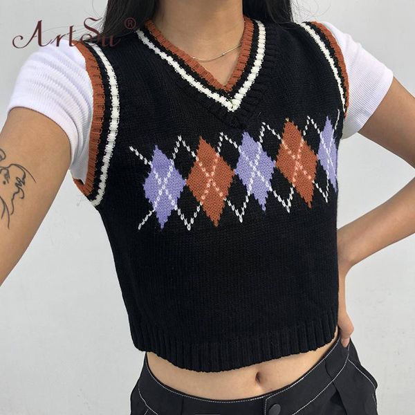 women's tanks & camis women argyle plaid knitted tank streetwear preppy style girls autumn v neck cropped knitwear vest black crop, White
women's tanks & camis women argyle plaid knitted tank streetwear preppy style girls autumn v neck cropped knitwear vest black crop, White