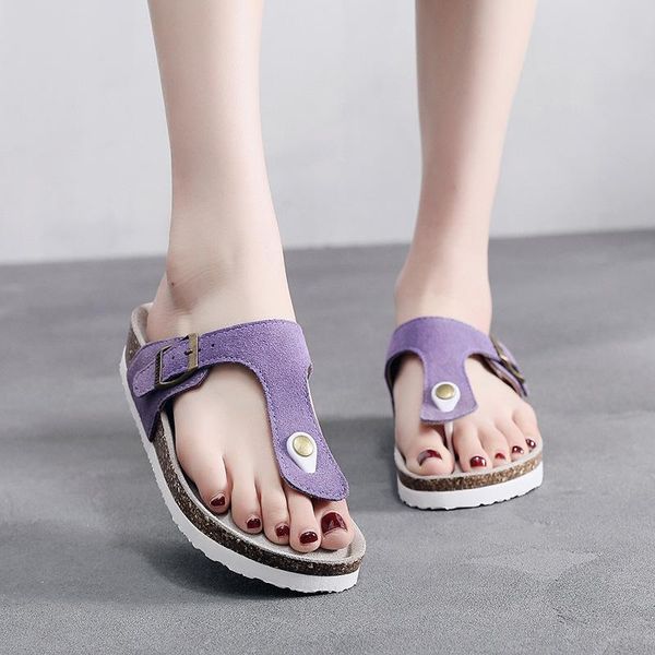 women's cork slippers summer fashion lovers all-match non-slip outer wear one-word travel beach, Black
women's cork slippers summer fashion lovers all-match non-slip outer wear one-word travel beach, Black