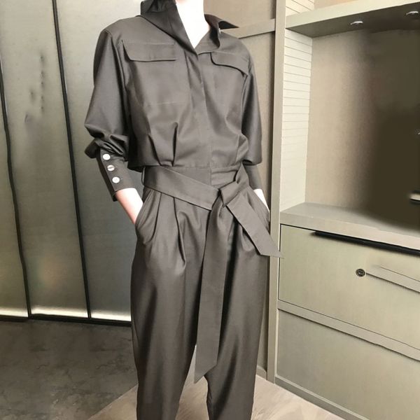 spring safari style long sleeve three-dimensional pockets high-waist jumpsuits plus size overalls women 210510, Black;white
spring safari style long sleeve three-dimensional pockets high-waist jumpsuits plus size overalls women 210510, Black;white