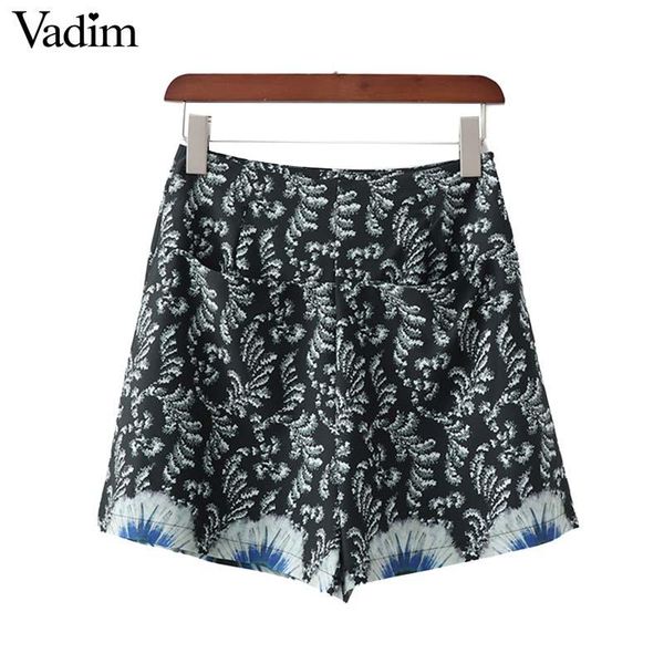 women's shorts vadim women print vintage side zipper design pockets female casual retro summer chic pantalones cortos sa128, White;black
women's shorts vadim women print vintage side zipper design pockets female casual retro summer chic pantalones cortos sa128, White;black