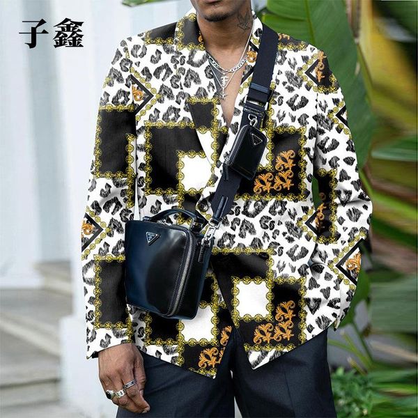 men's jackets cross-border plus size -selling loose printing long-sleeved shirt jacket casual suit single west 3 colors availa, Black;brown
men's jackets cross-border plus size -selling loose printing long-sleeved shirt jacket casual suit single west 3 colors availa, Black;brown