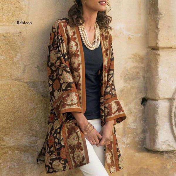 women's jackets women vintage floral print cardigan jacket autumn casual v neck long sleeve coats elegant ladies open stitch outerwear, Black;brown
women's jackets women vintage floral print cardigan jacket autumn casual v neck long sleeve coats elegant ladies open stitch outerwear, Black;brown