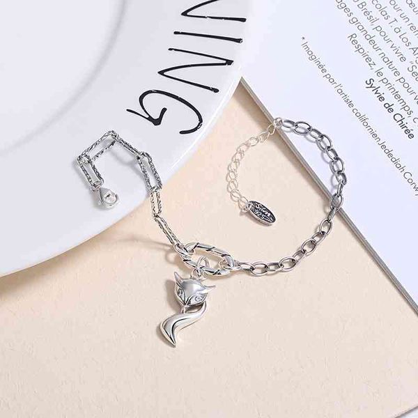 baojia new korean personality taiyin fox accessories bracelet women's s925 sterling silver fashion hand jewelry, Black
baojia new korean personality taiyin fox accessories bracelet women's s925 sterling silver fashion hand jewelry, Black