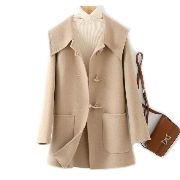 women's wool & blends 2022 autumn winter women mid-long solid color cashmere coat single breasted coats woolen overcoat female, Black
women's wool & blends 2022 autumn winter women mid-long solid color cashmere coat single breasted coats woolen overcoat female, Black